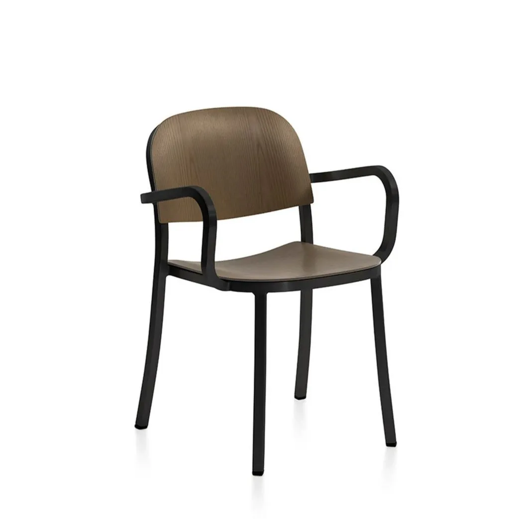 1 Inch Armchair Aluminum, Wood Seat