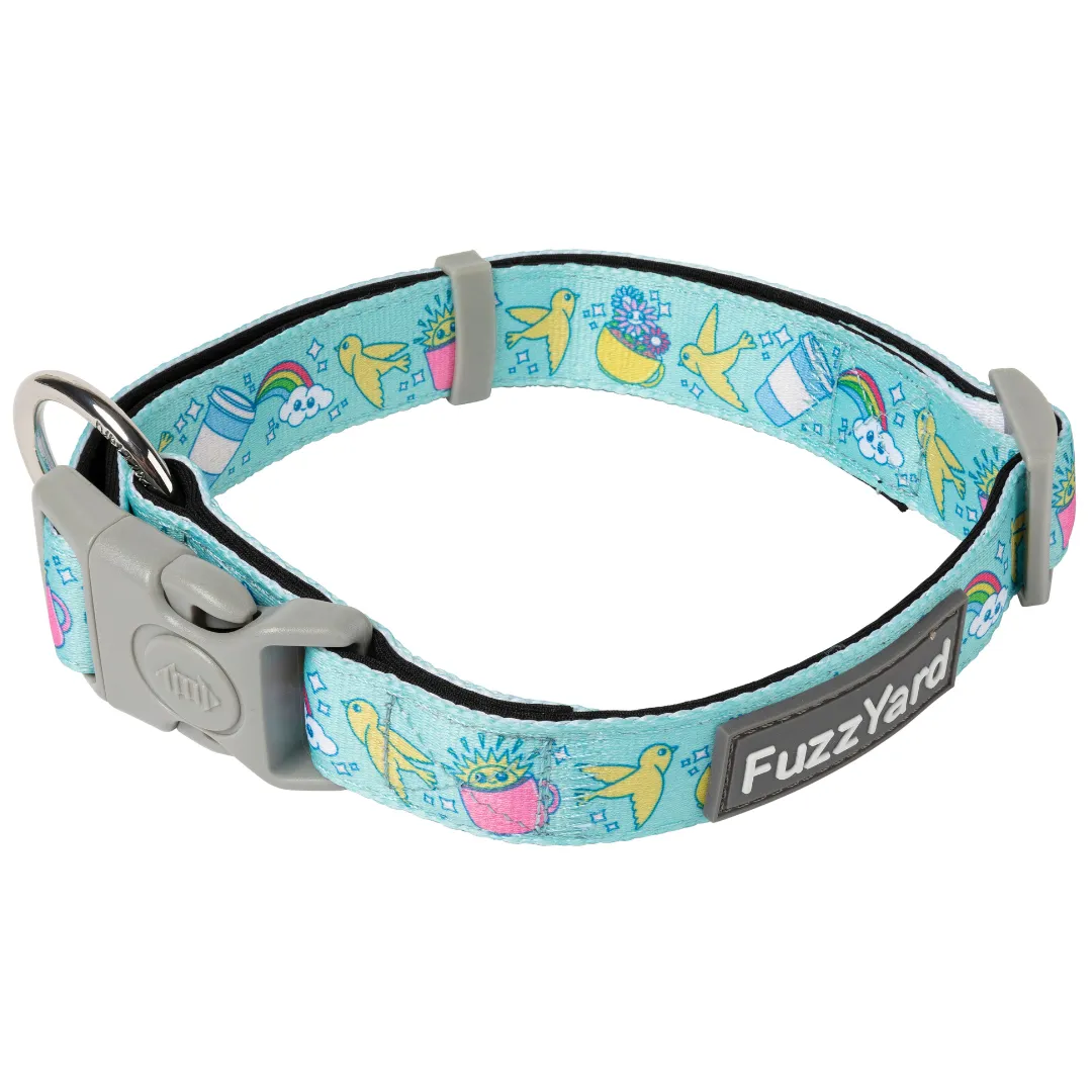 15% OFF: FuzzYard Wakey Wakey Dog Collar