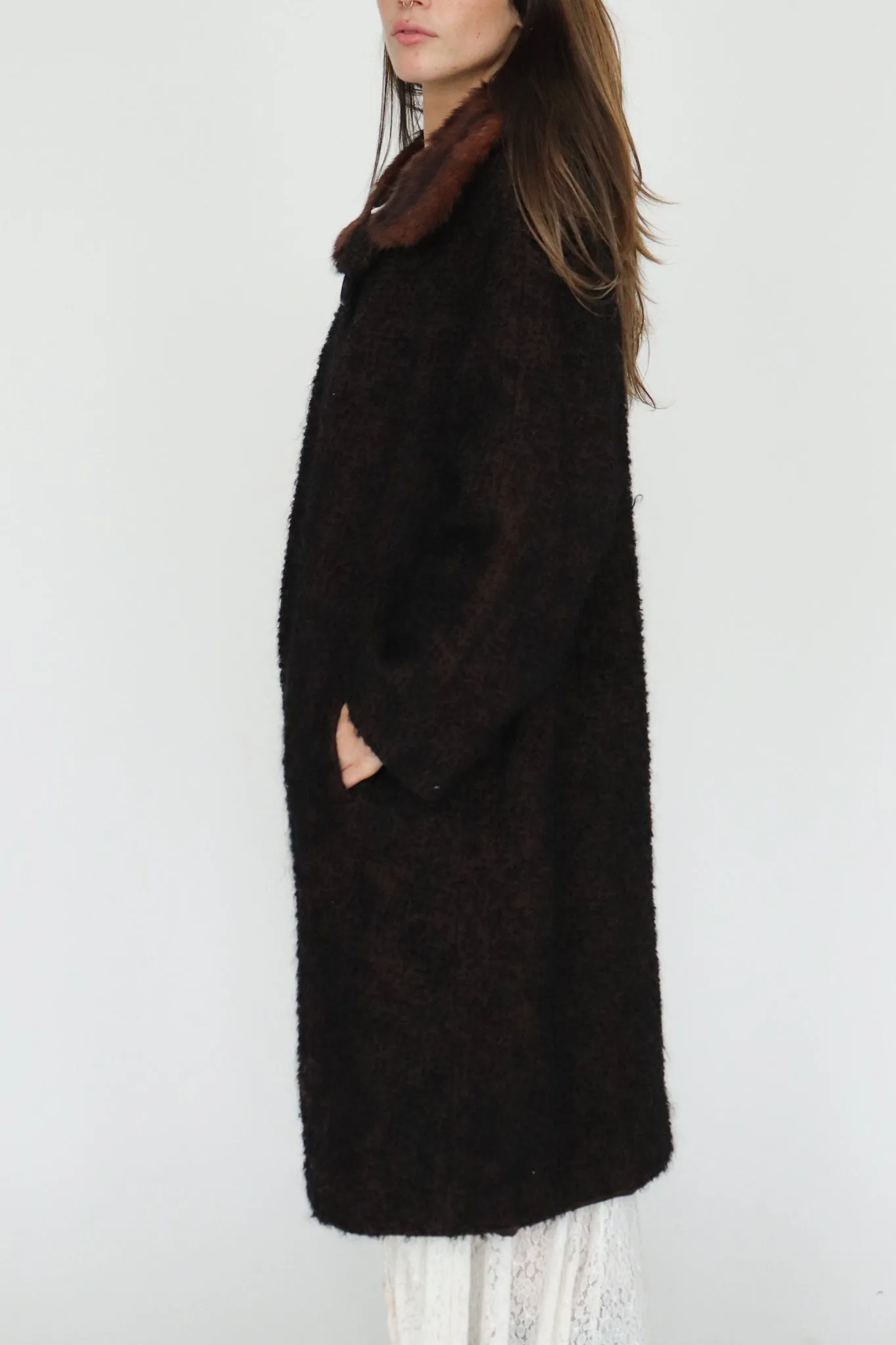 1960s Voyager Wool & Fur Coat