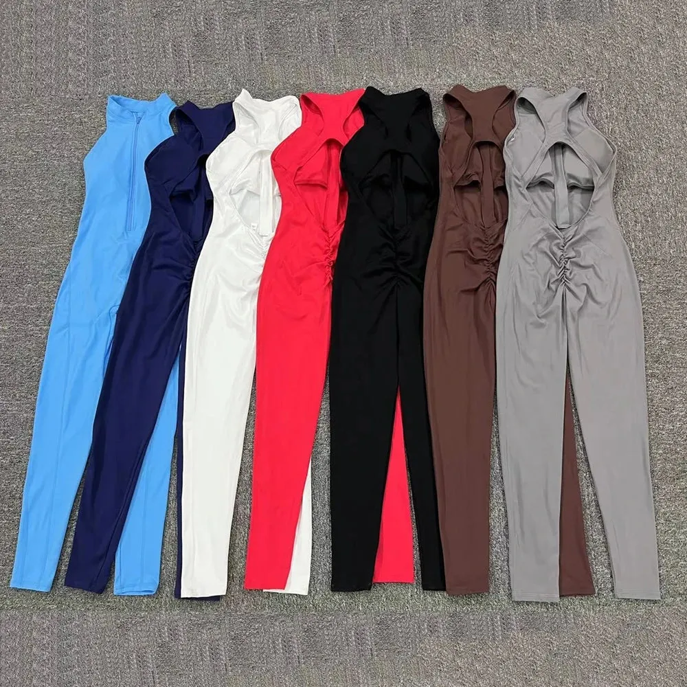 2024 Women Zipper Tracksuit Yoga Set