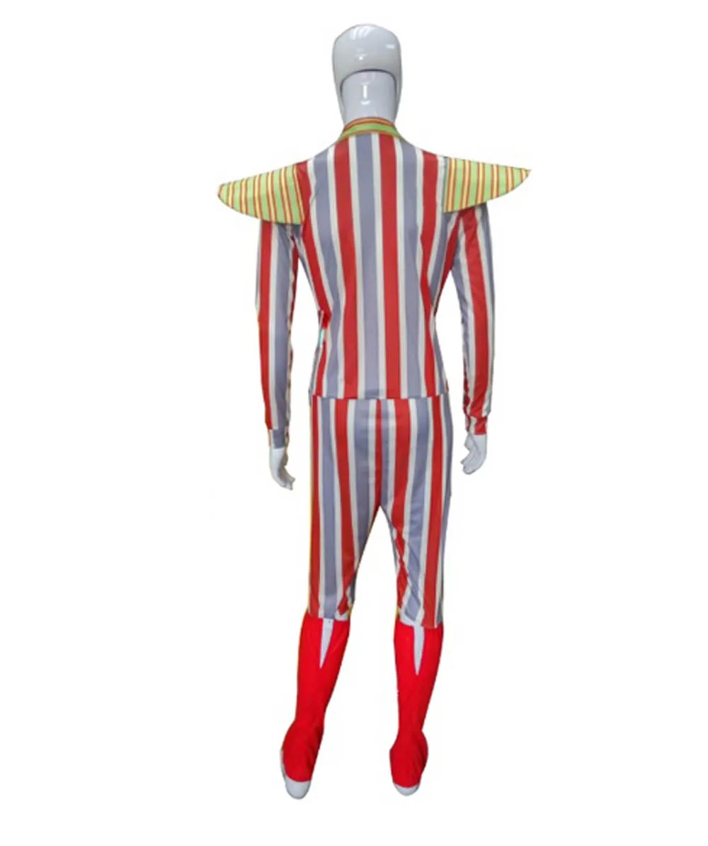 70's Singer Stripes Costume| 2Pc Multi Halloween Costume