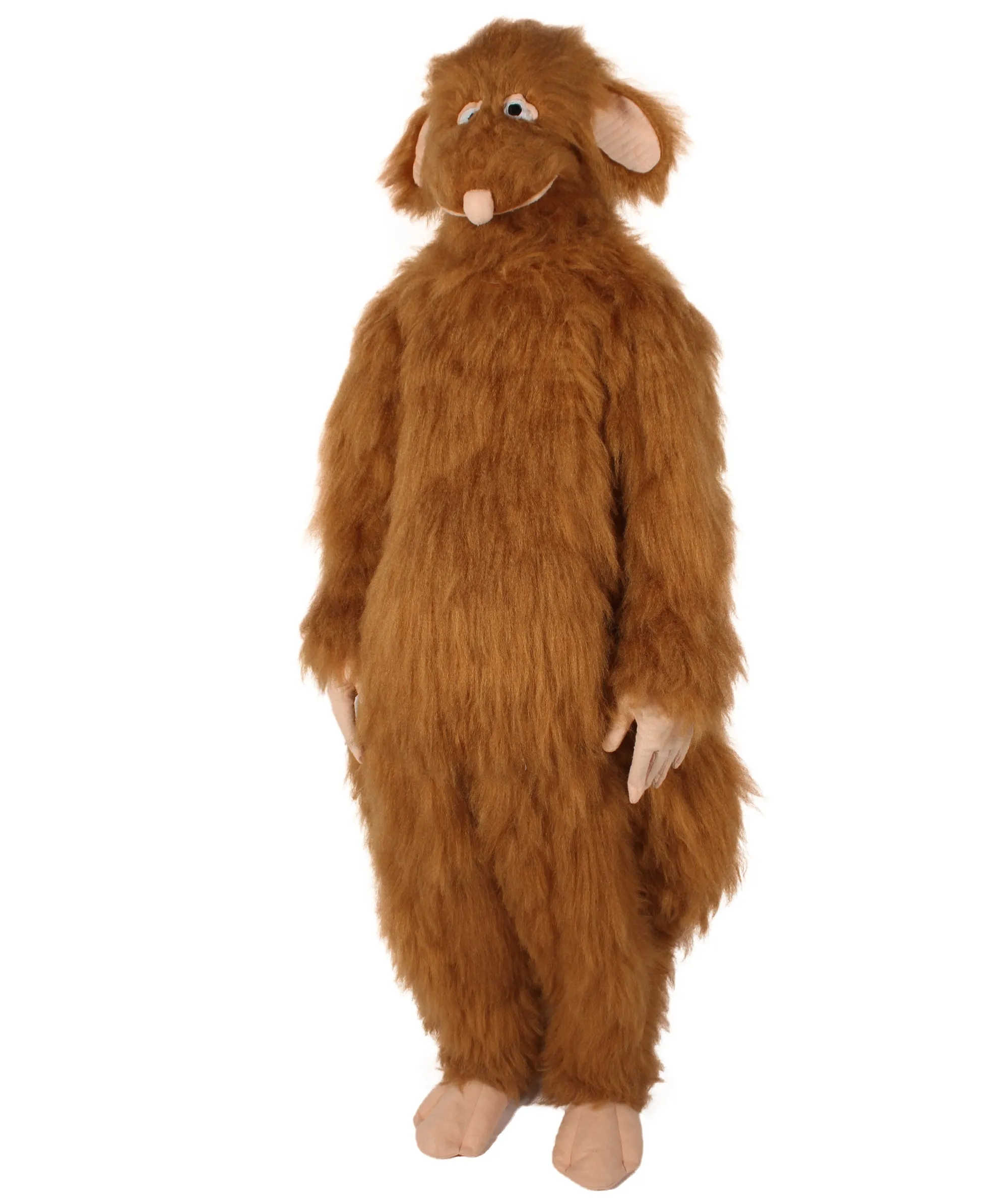 Adult Unisex  Furry Brown Rat Costume | Best for Halloween | Flame-retardant Synthetic Fiber