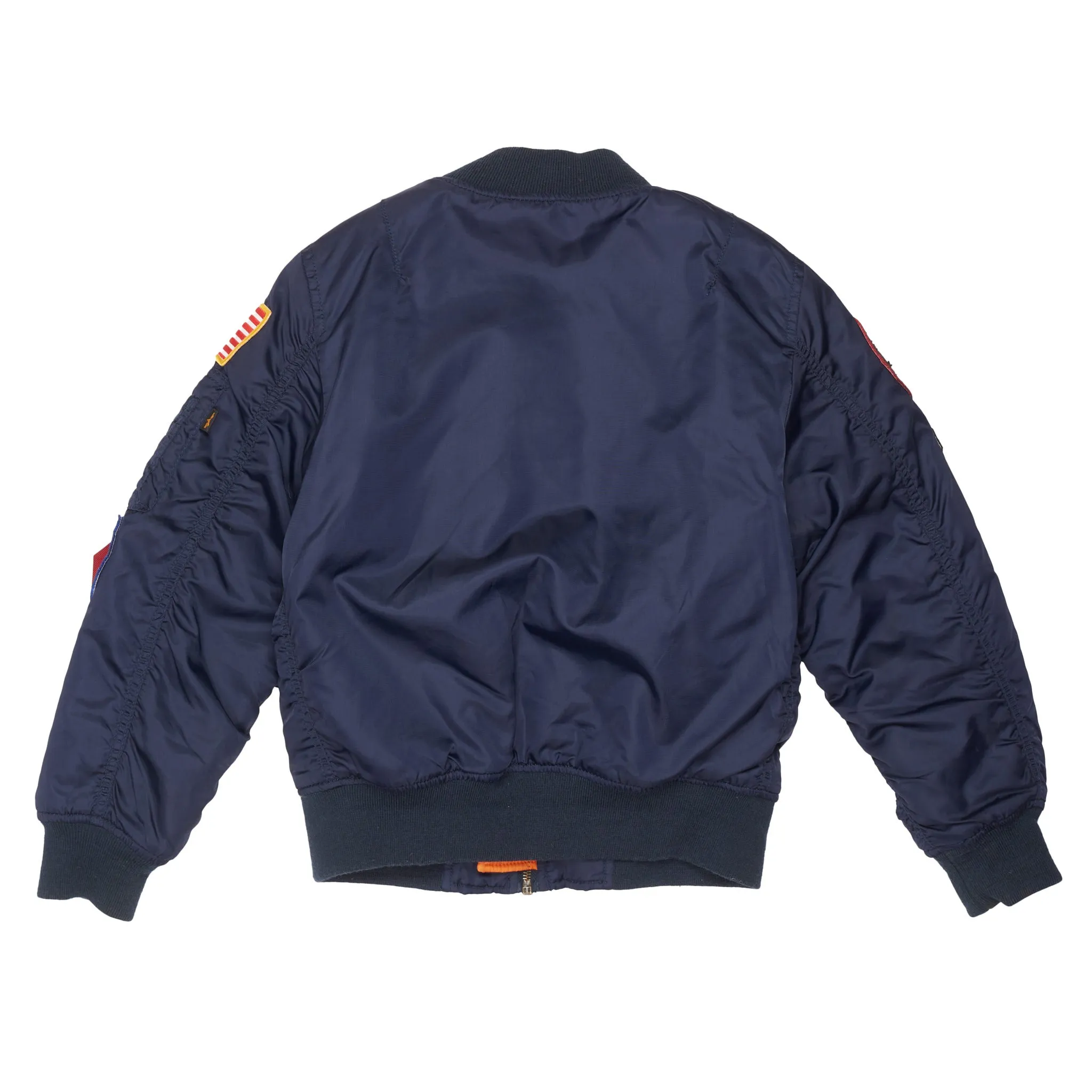 ALPHA INDUSTRIES Flyer's MA-1 Reversible Blue Children Bomber Jacket Size 7/8