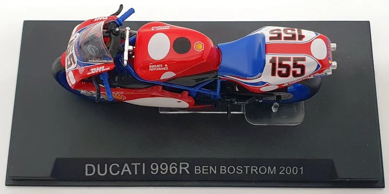 Altaya 1/24 Scale Model Motorcycle AL280127 - 2001 Ducati 996R Ben Bostrom