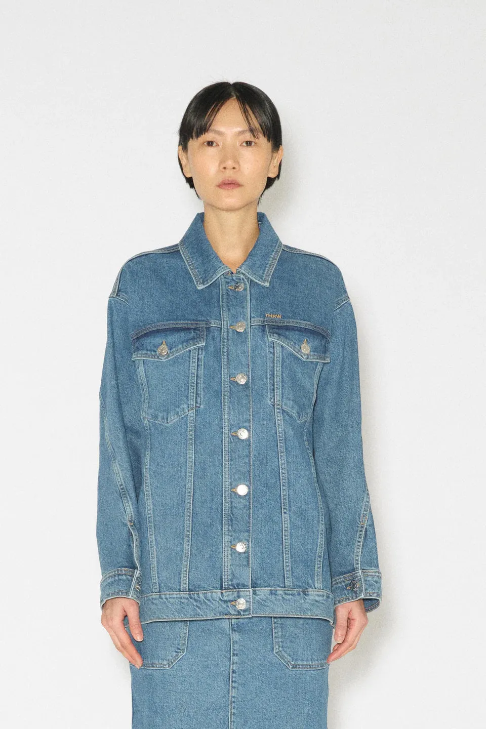 Arizona Oversize Denim Jacket - Long Beach