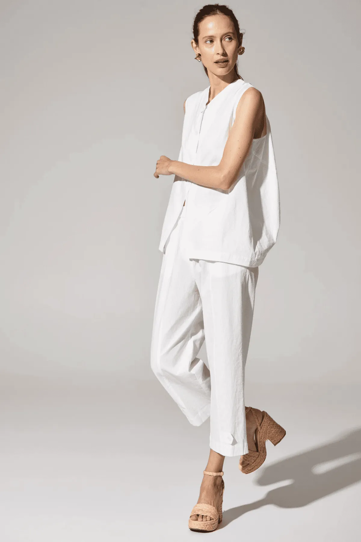 AVA CONVERTIBLE PANT WHITE