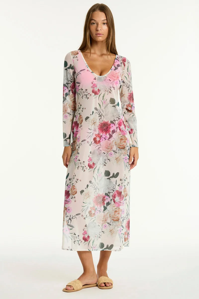 Belle Mesh Long Dress