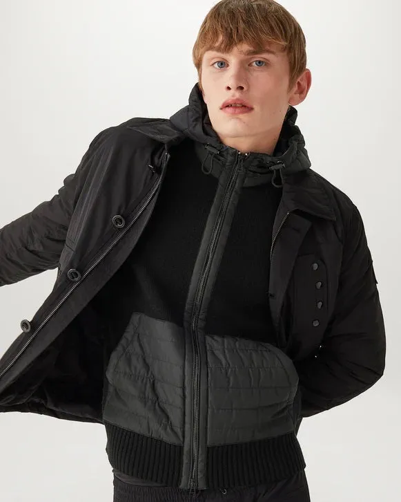 Belstaff Kenner Hooded Cardigan in Black