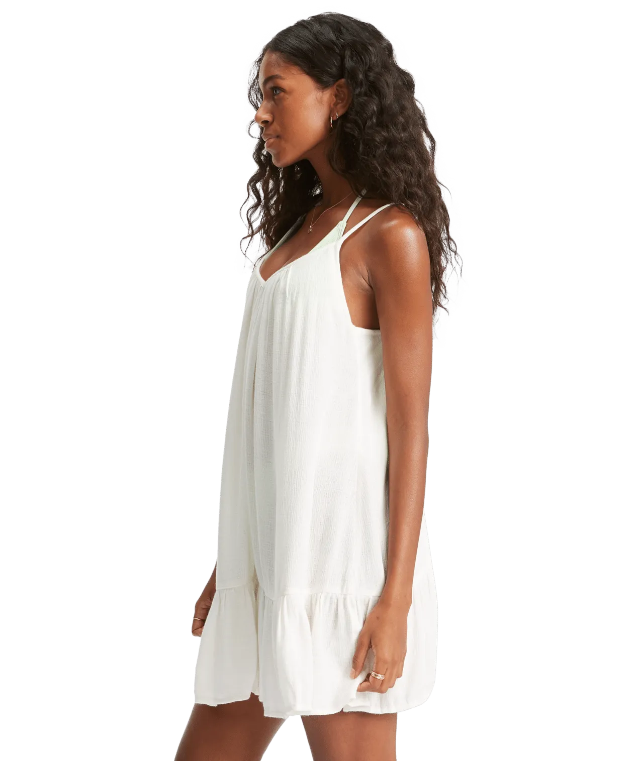 Billabong Beach Vibes Dress-Salt Crystal