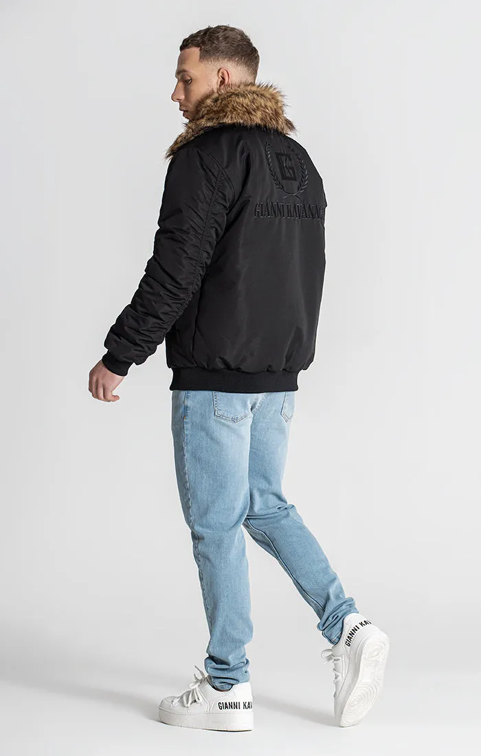 Black Core Bomber Jacket