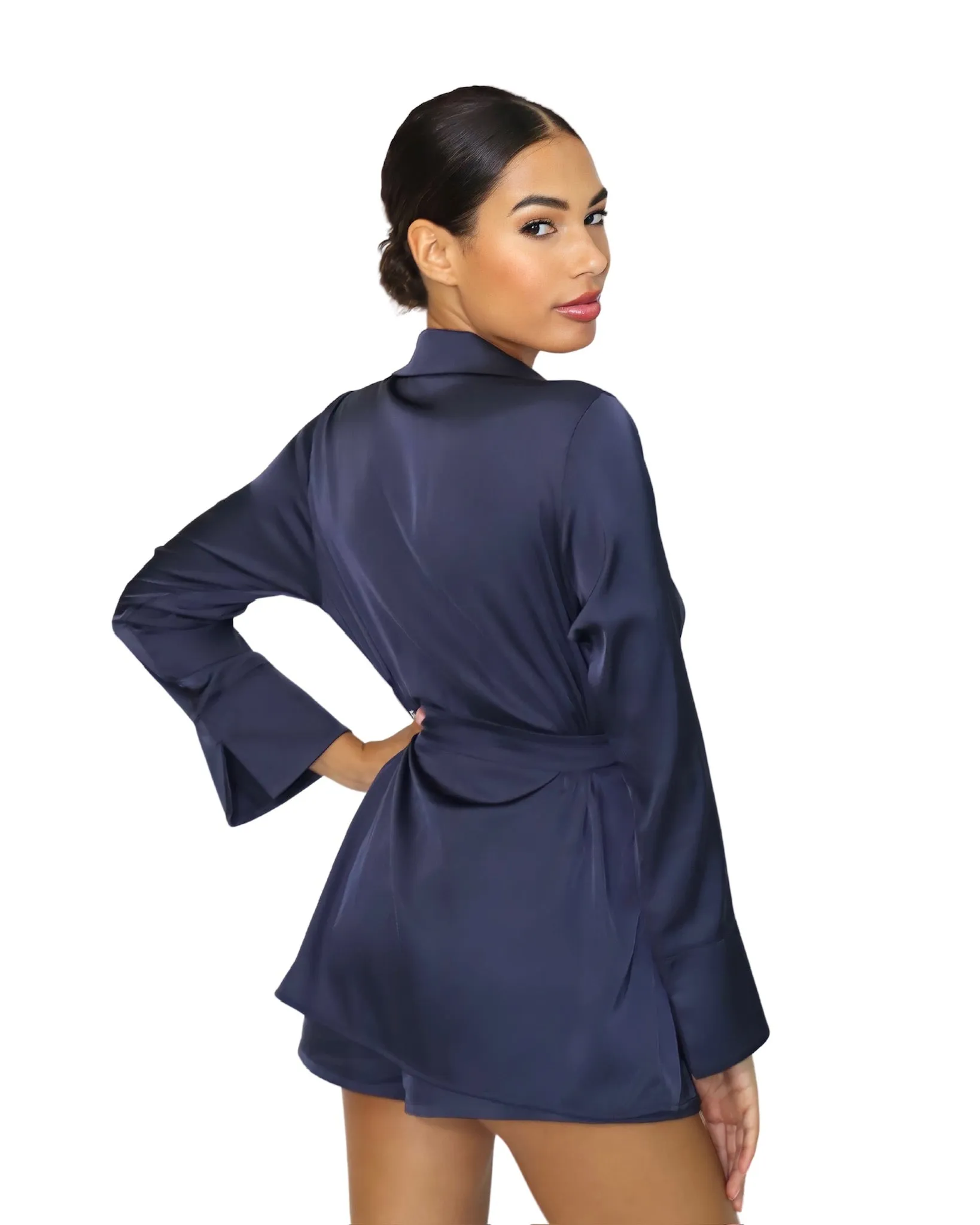 Blazer Top - Viscose Satin