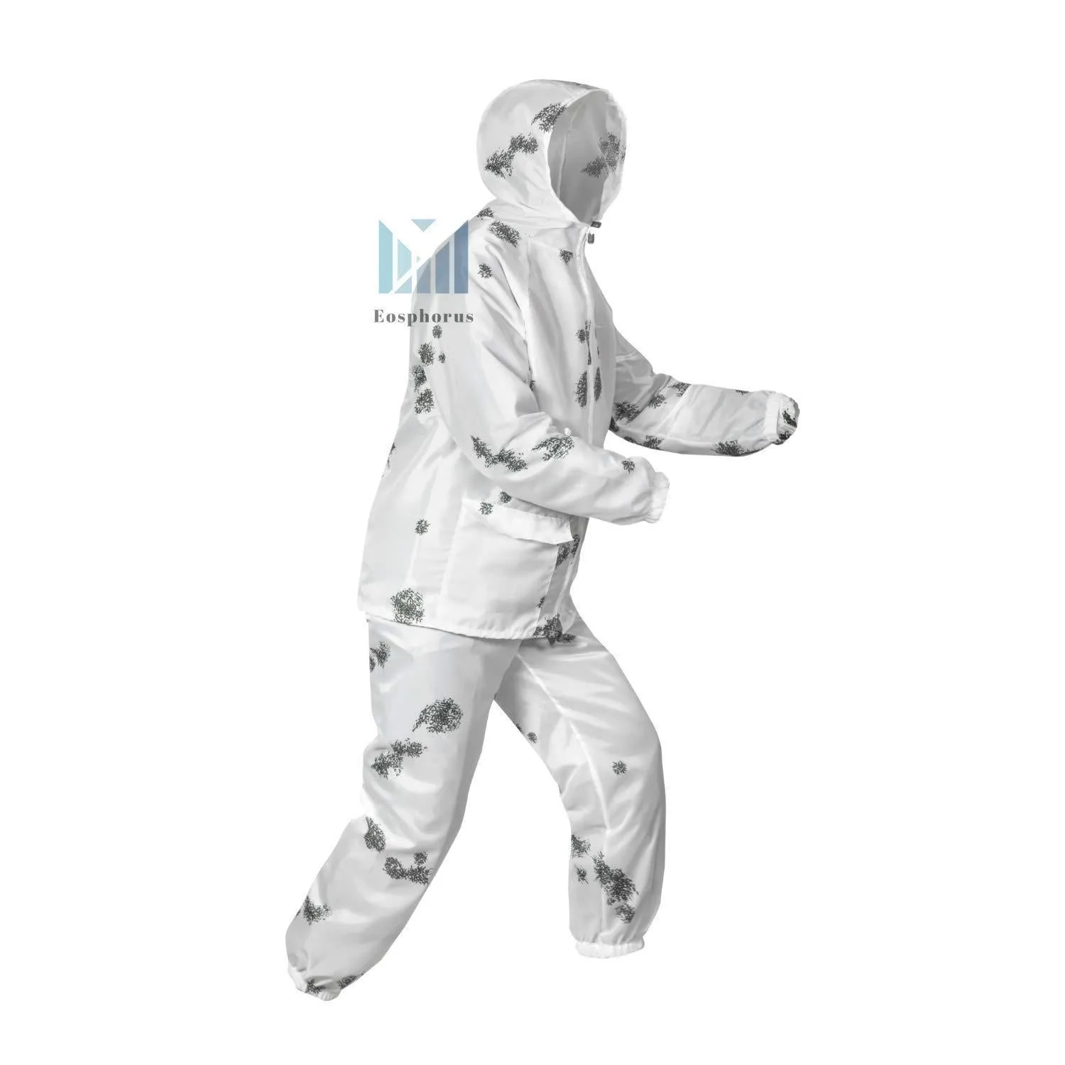 Blur Snow Camo Winter Masking Overall Ultra Thin Overwhites Airsoft XL Size