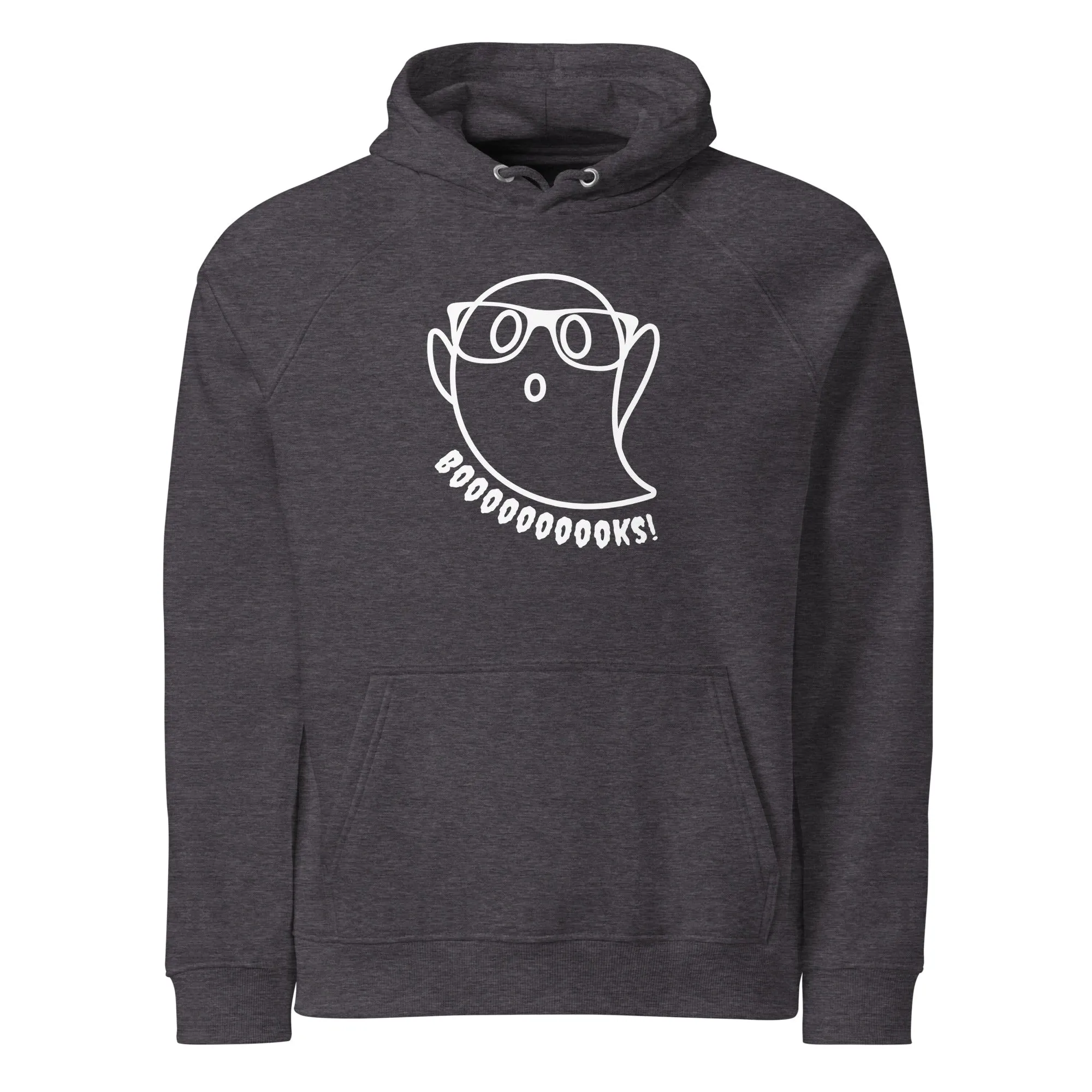 Booooks Halloween Graphic Women Eco Raglan Hoodie