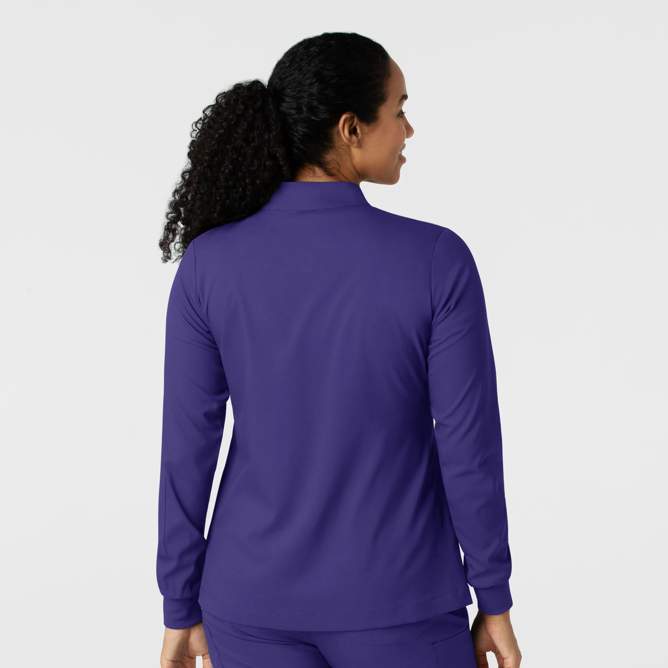 Boundless Women's Warm Up Scrub Jacket - Grape