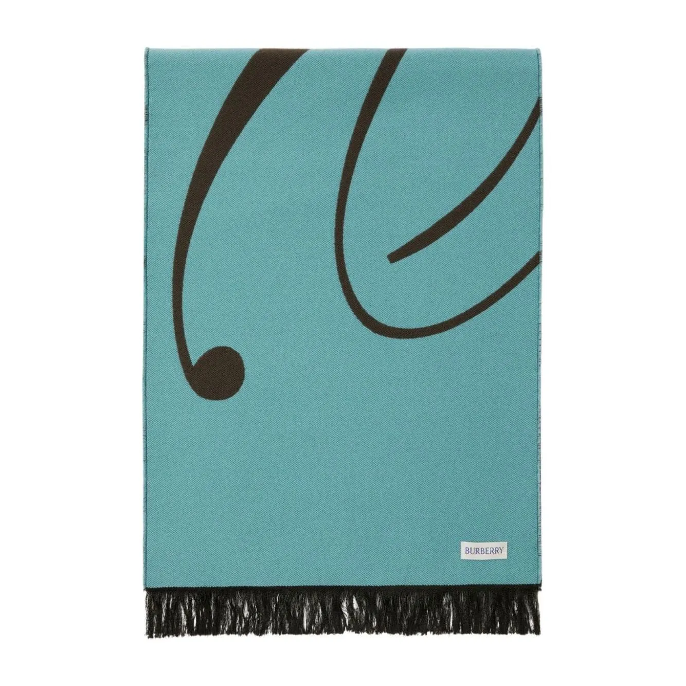 Burberry wool-silk Scarf aqua