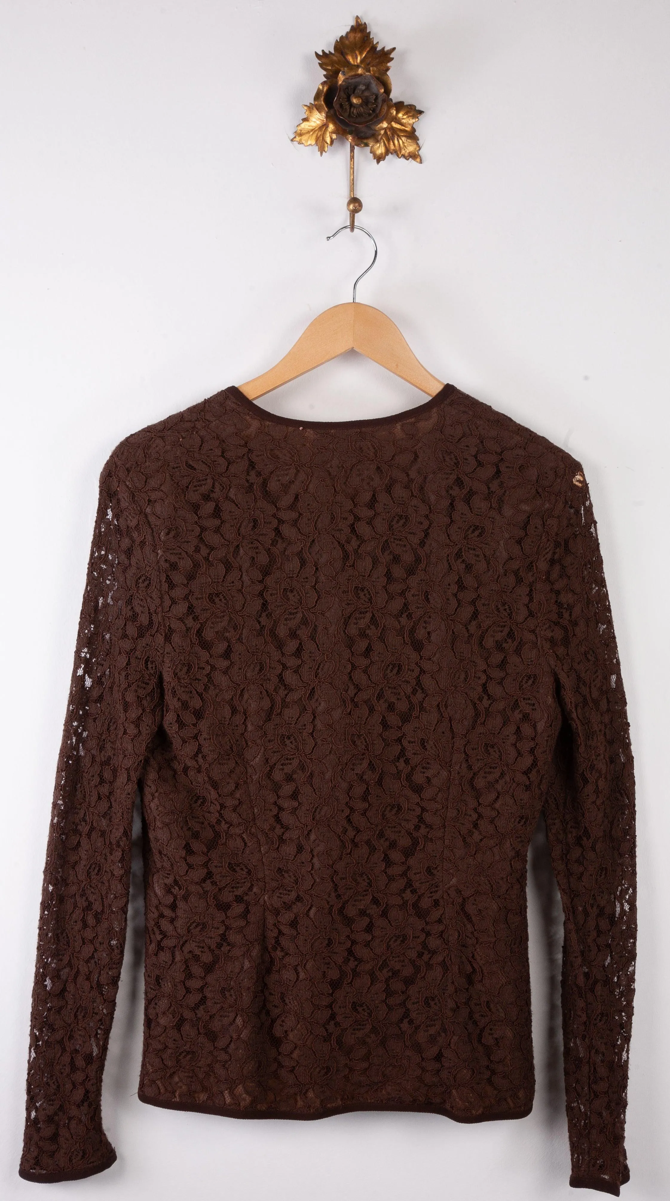 Casali London Brown Lace Overly Casual Jacket/Cardigan (14/16)