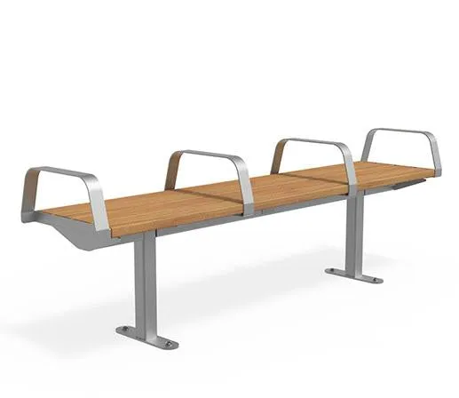 Citi Elements Stainless Steel and Hardwood Timber Bench