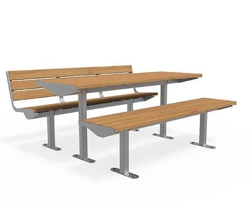 Citi Elements Stainless Steel and Hardwood Timber Bench