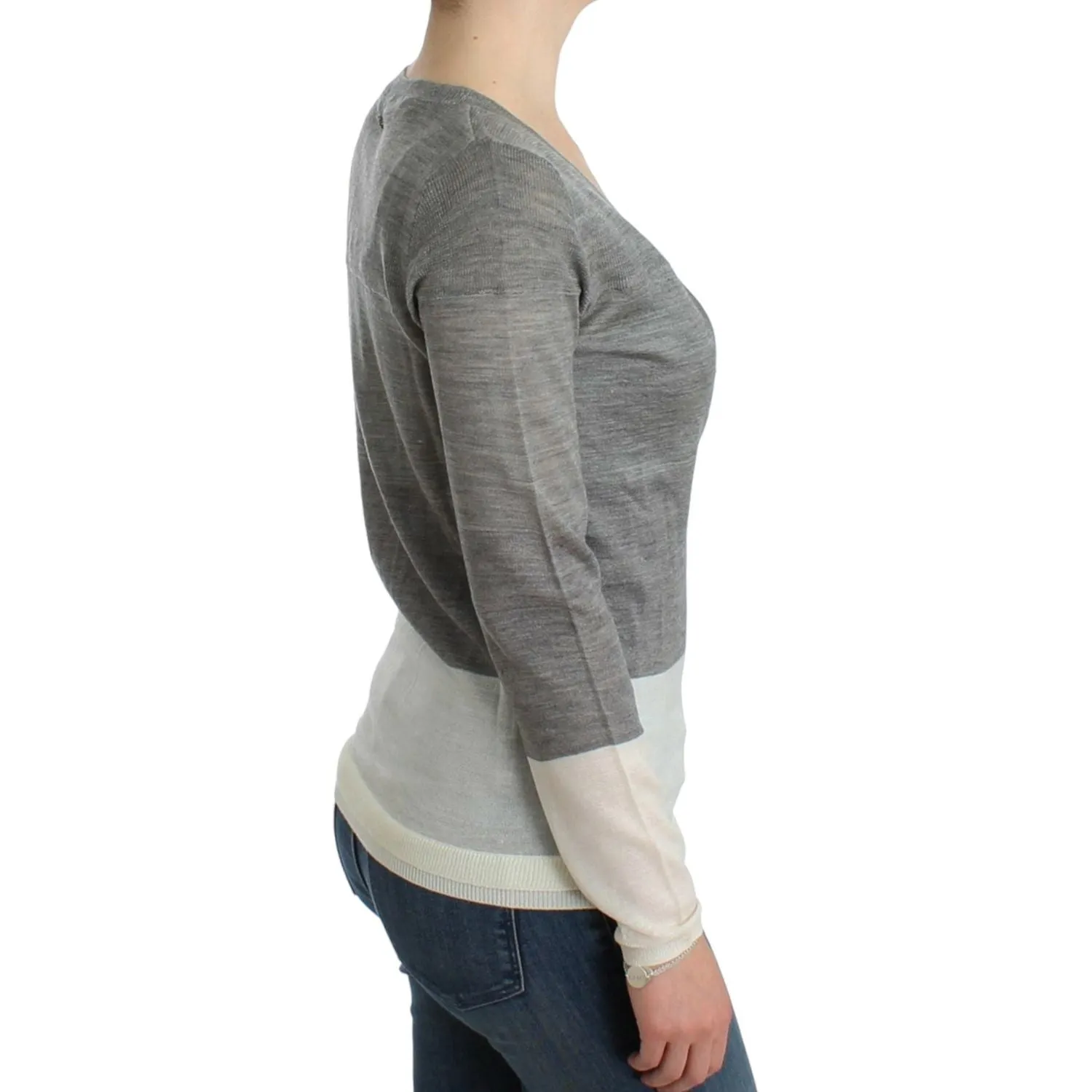 Costume National Chic Gray Lightweight Cardigan