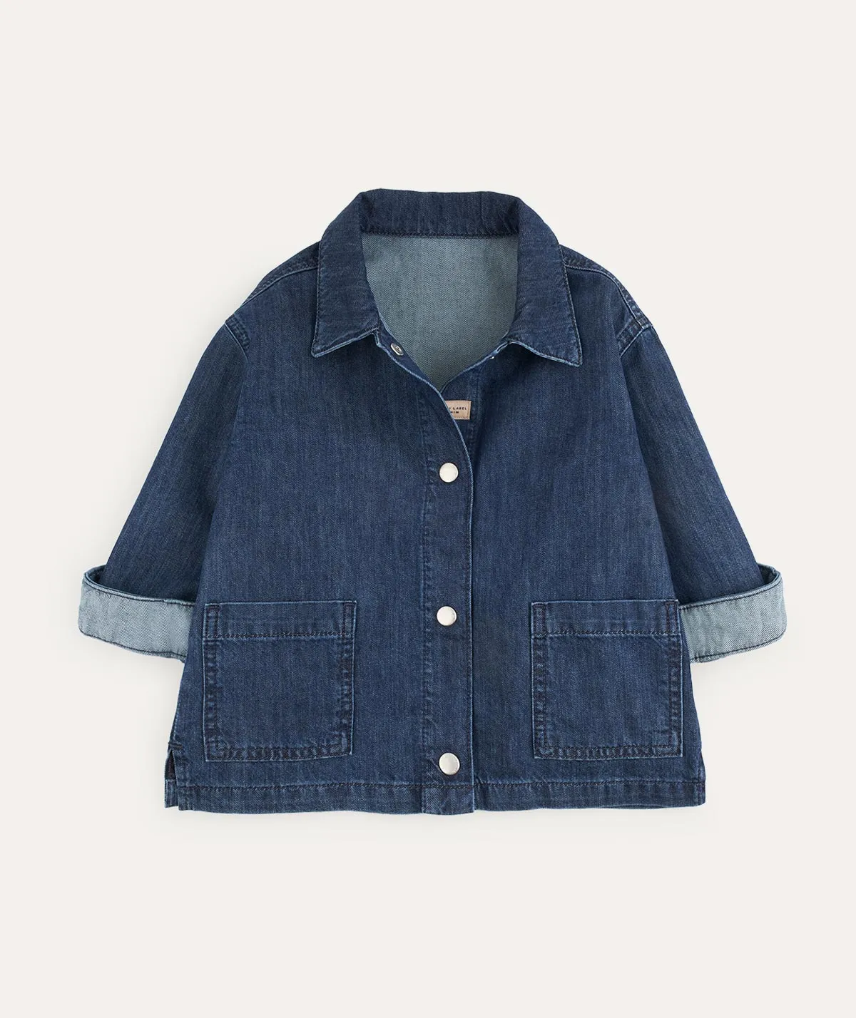 Denim Overshirt - Dark denim