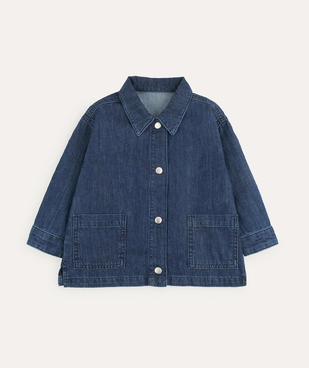 Denim Overshirt - Dark denim