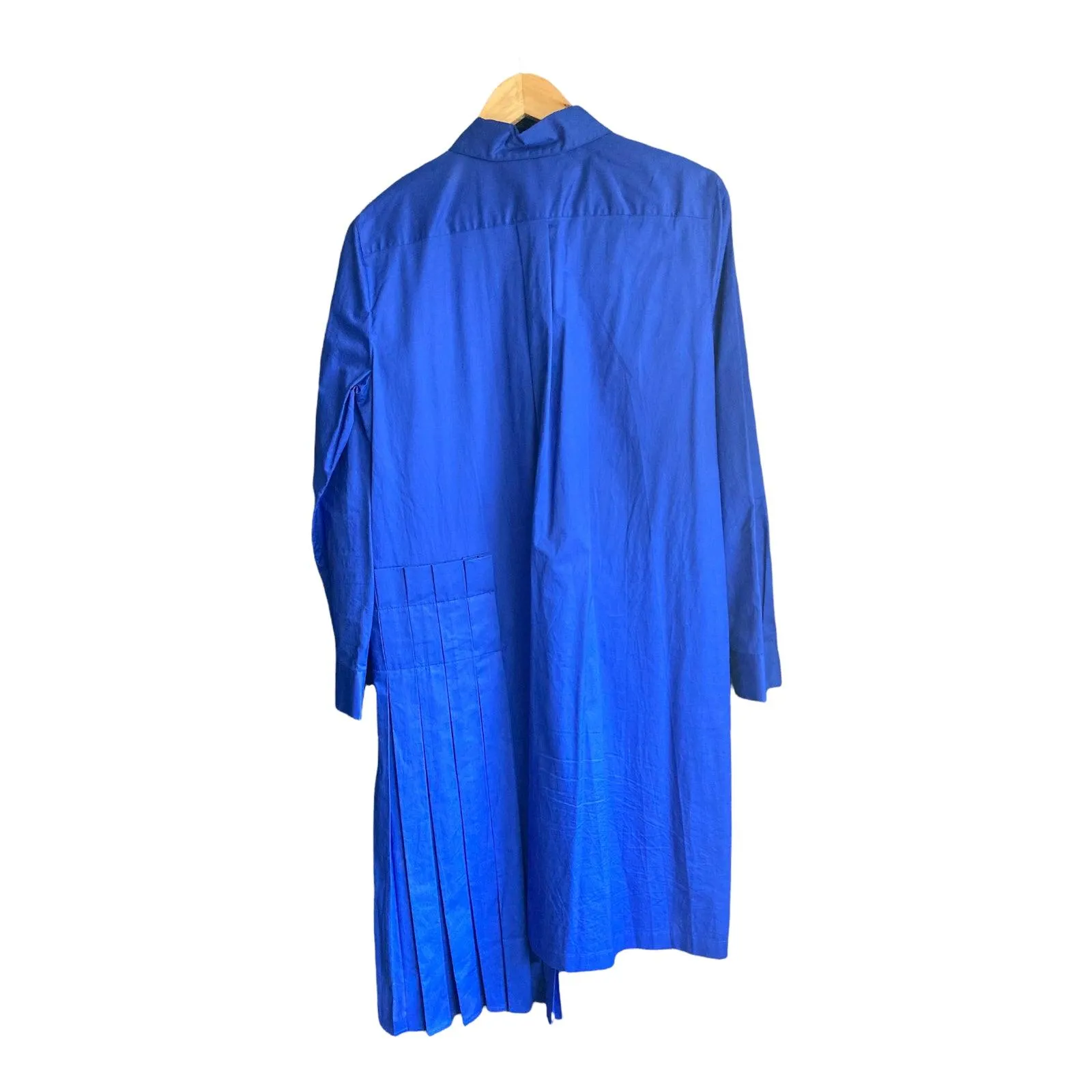 DKNY Cotton Royal Blue Long Sleeved Dress UK Size Medium.