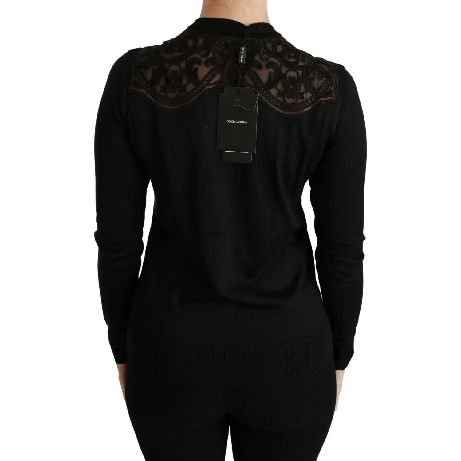 Dolce & Gabbana Alluring Silk Blend Lace Cardigan