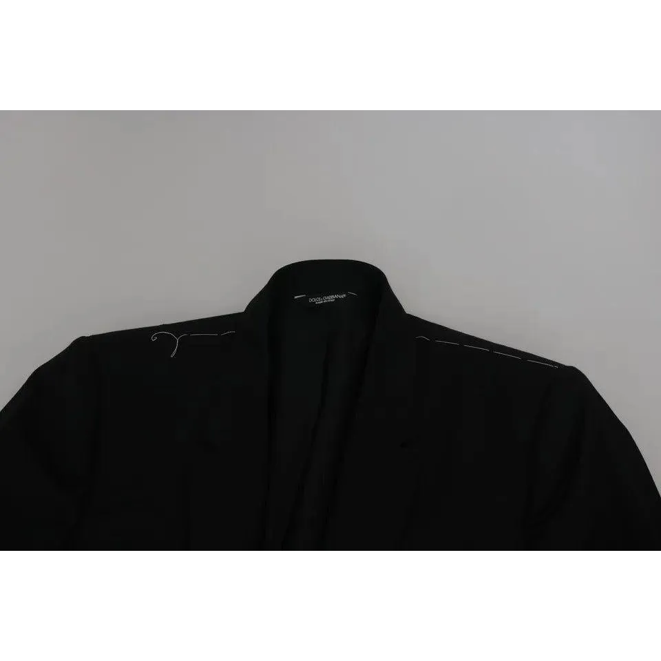 Dolce & Gabbana Black Slim Jacket Coat Blazer MARTINI