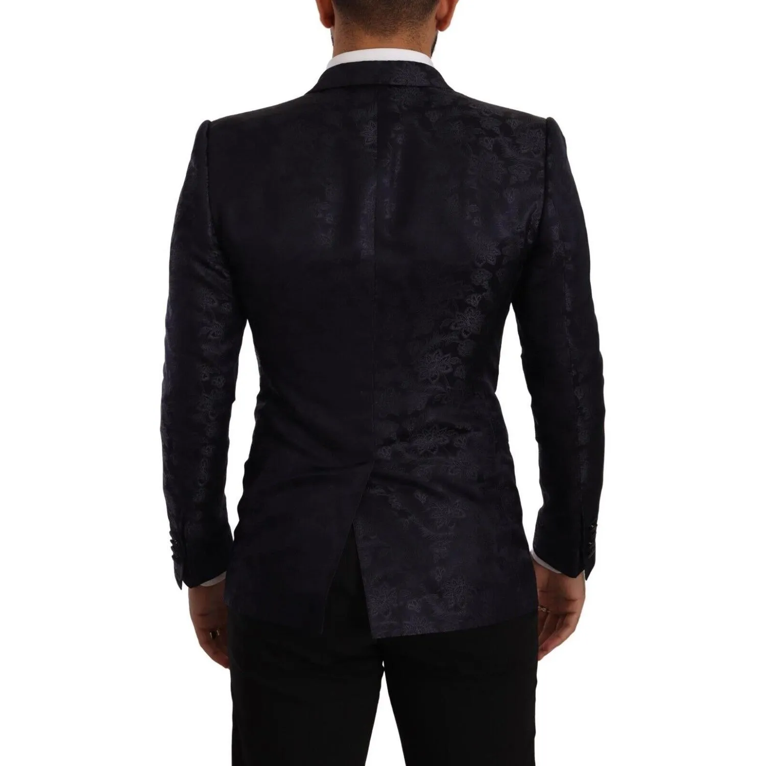 Dolce & Gabbana Elegant Dark Blue MARTINI Formal Blazer