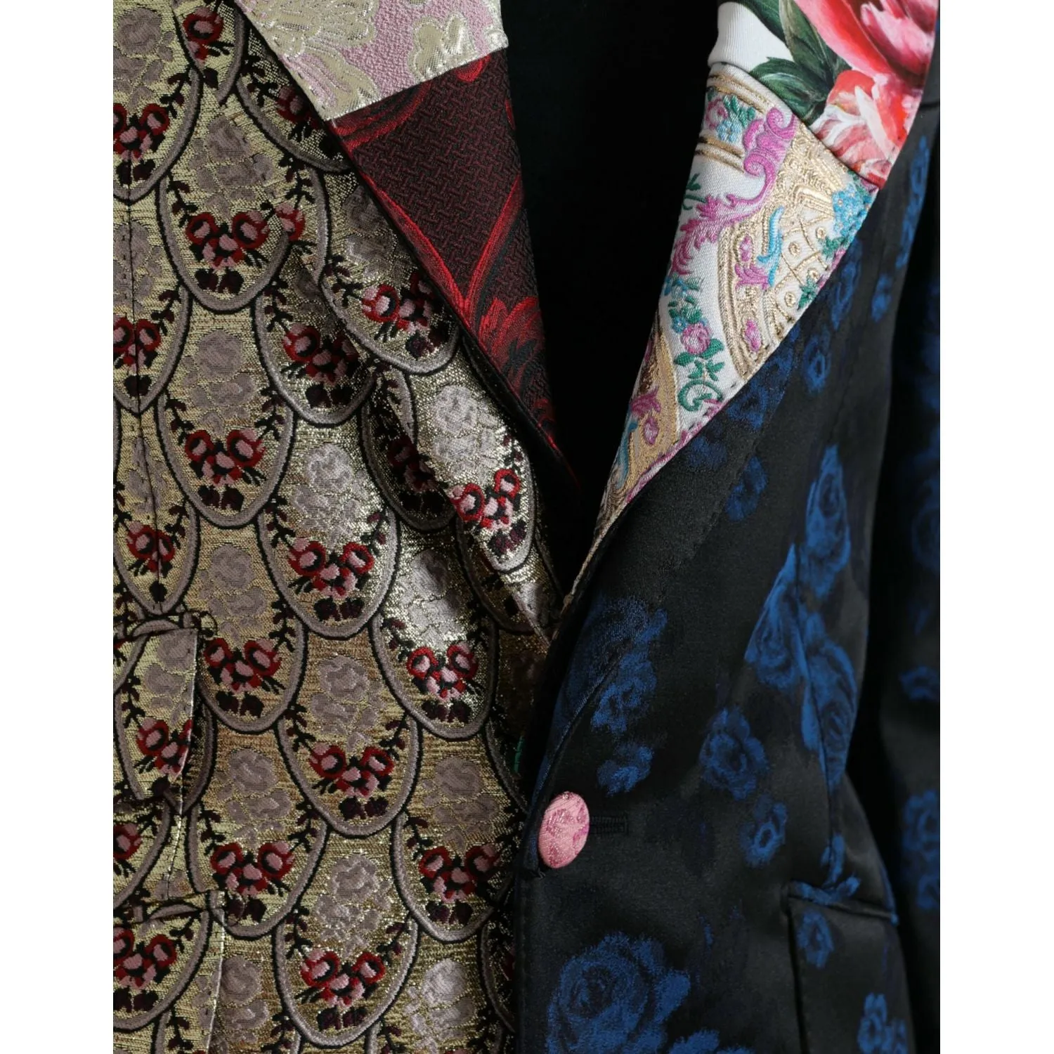 Dolce & Gabbana Elegant Multicolor Patchwork Blazer