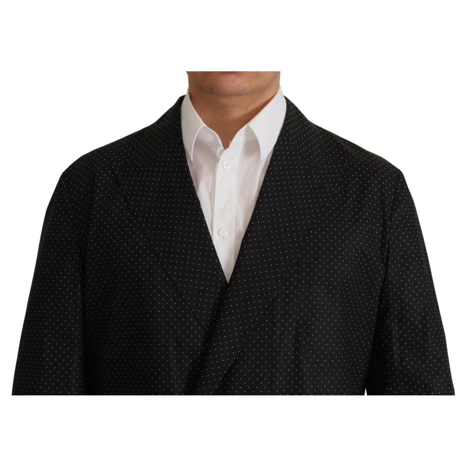 Dolce & Gabbana Polka Dot Slim Double-Breasted Blazer