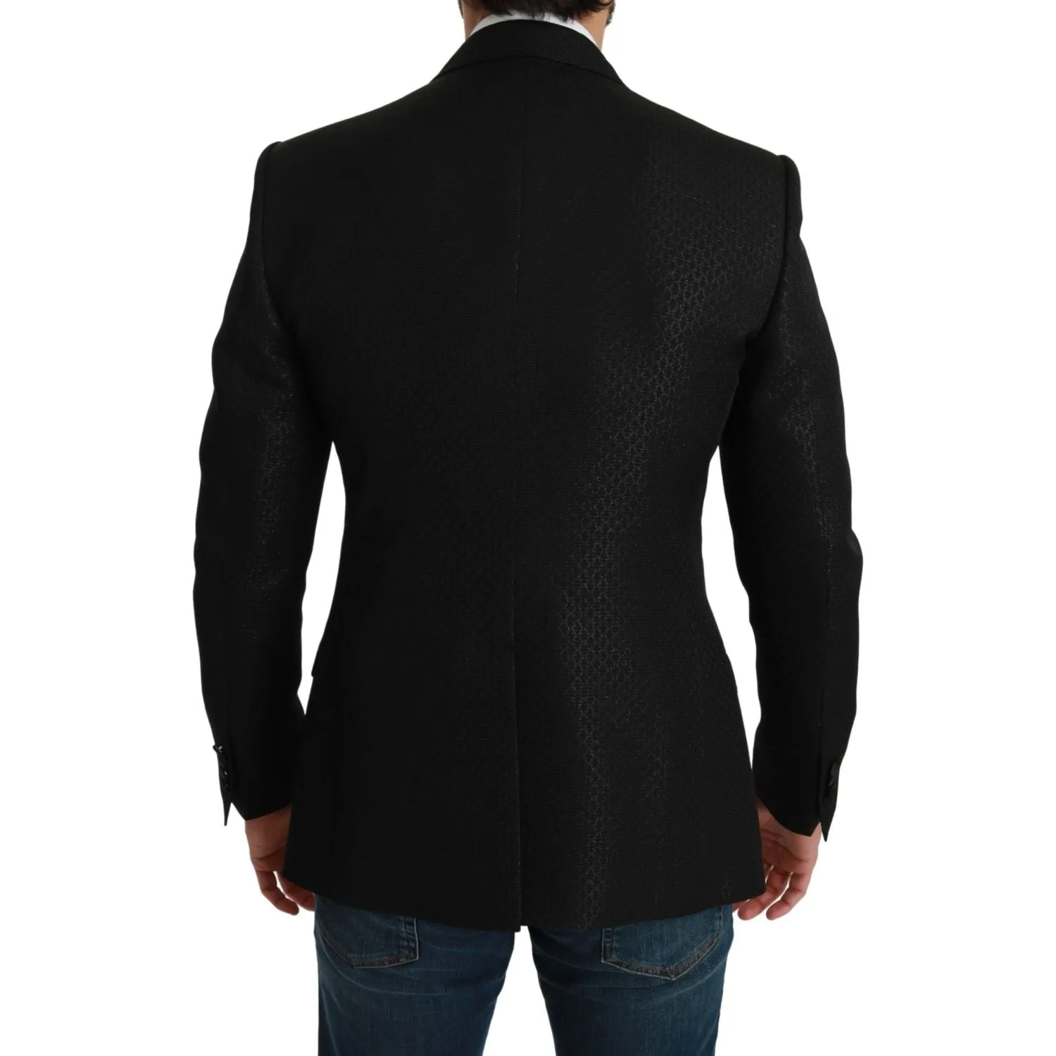 Dolce & Gabbana Slim Fit Martini Black Blazer Jacket