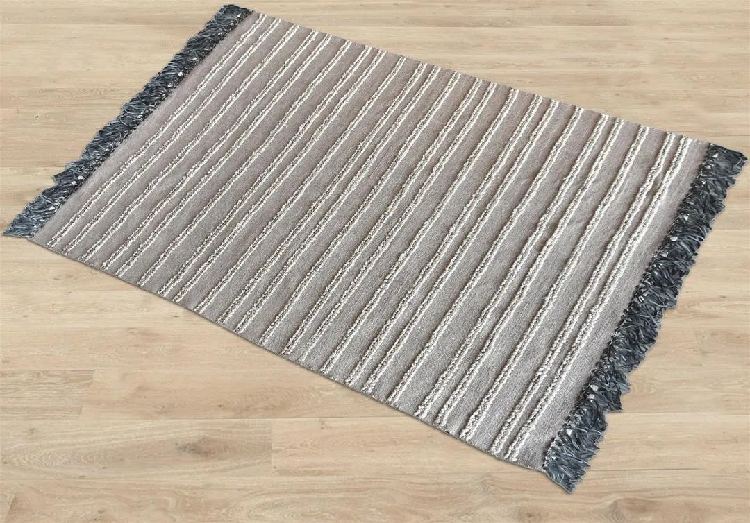 Dolores Recycled PET and Bicycle Tube Rug