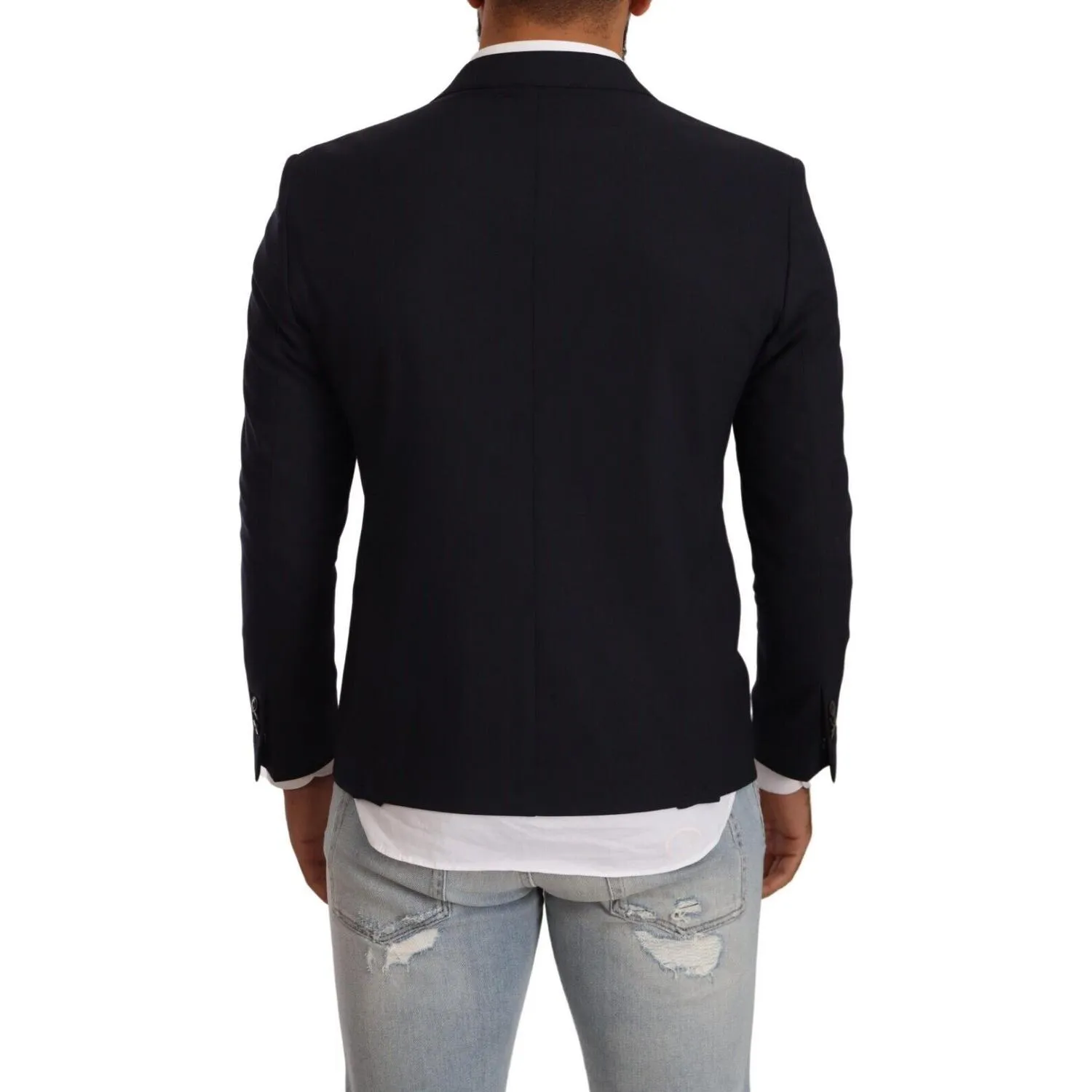 Domenico Tagliente Elegant Single Breasted Black Jacket