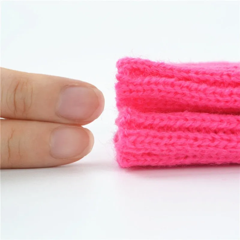 E-girl Knitted Fingerless Thumb Hole Wrist Warmers