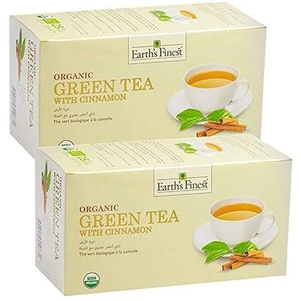 EARTH`S GREEN TEA CINNAMON 25PCS