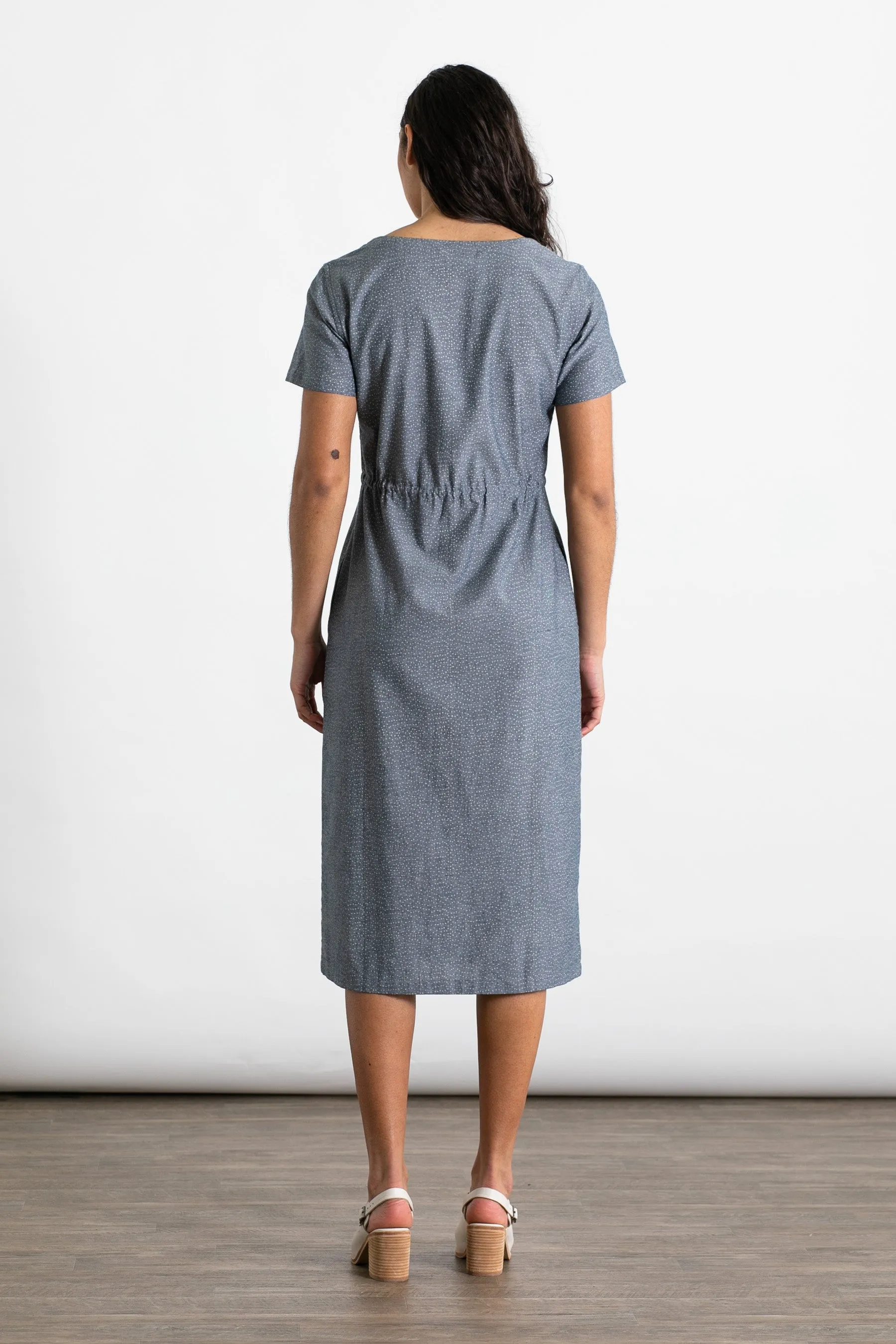 Effie Dress / Chambray Polkadot