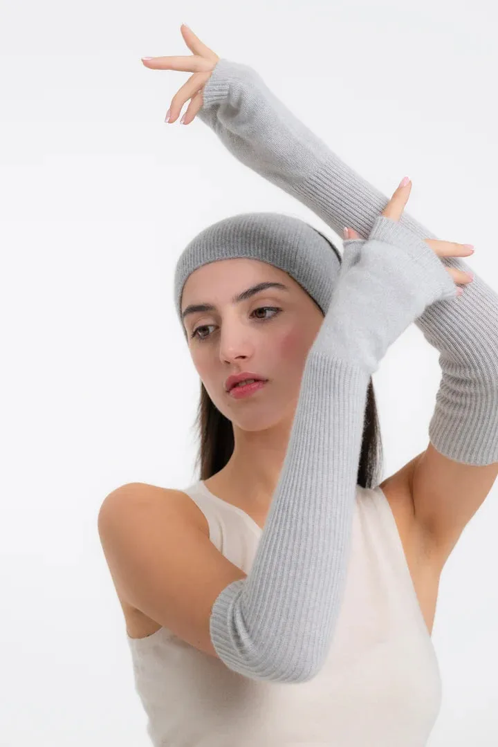 Ekotree Cashmere Arm Warmers Light Grey