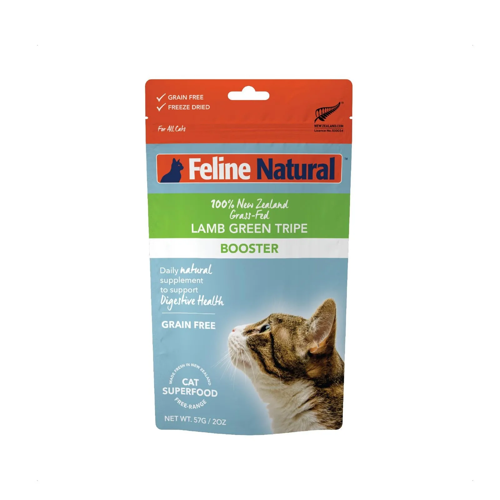 Feline Natural Lamb Tripe Freeze Dried Cat Food Booster 57g