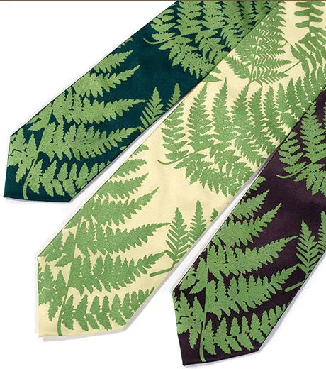 Fern Silk Necktie