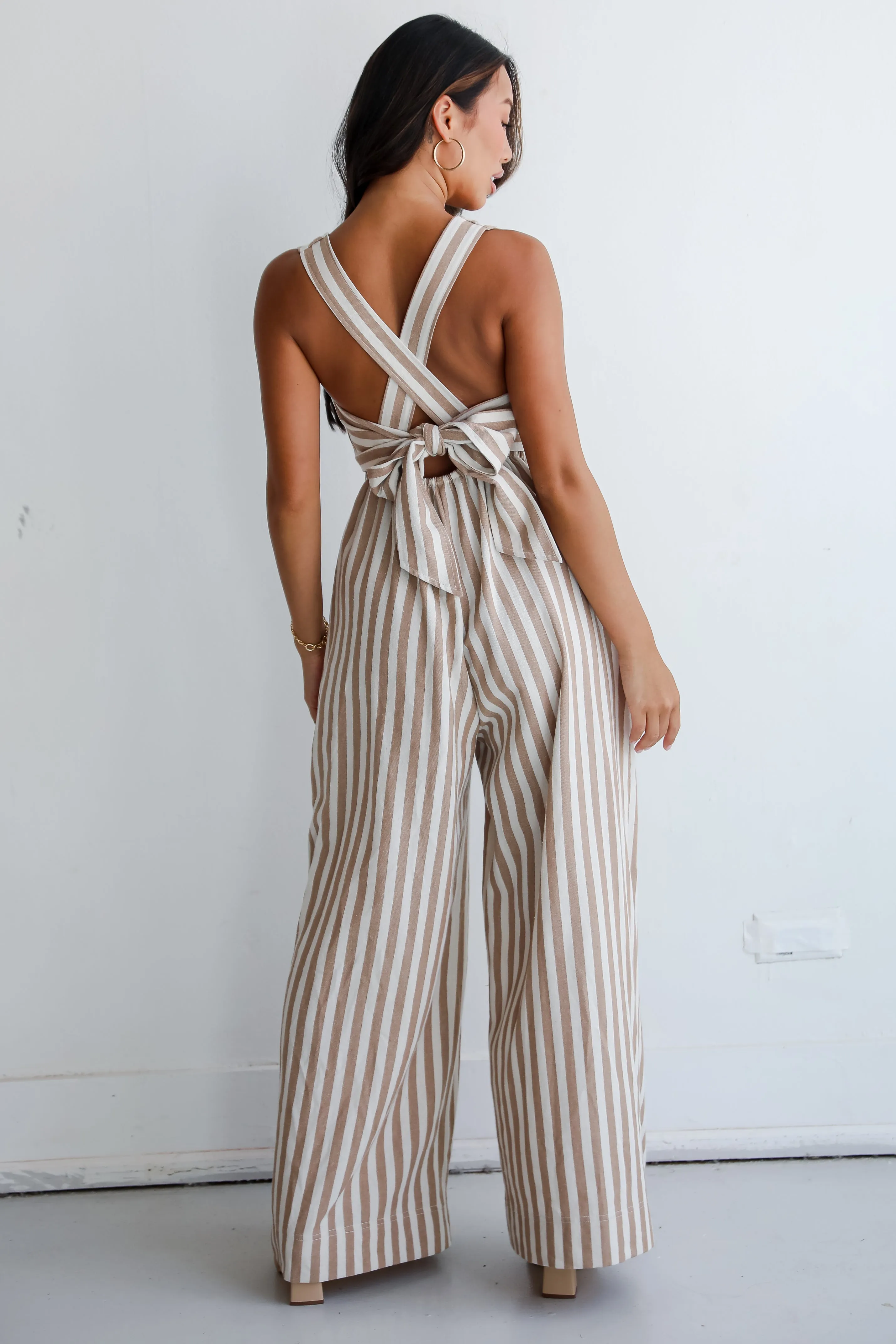 FINAL SALE - Adorable Chicness Striped Jumpsuit