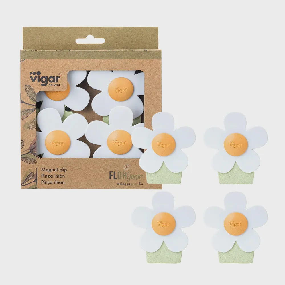 Florganic Magnet Clip 4pc