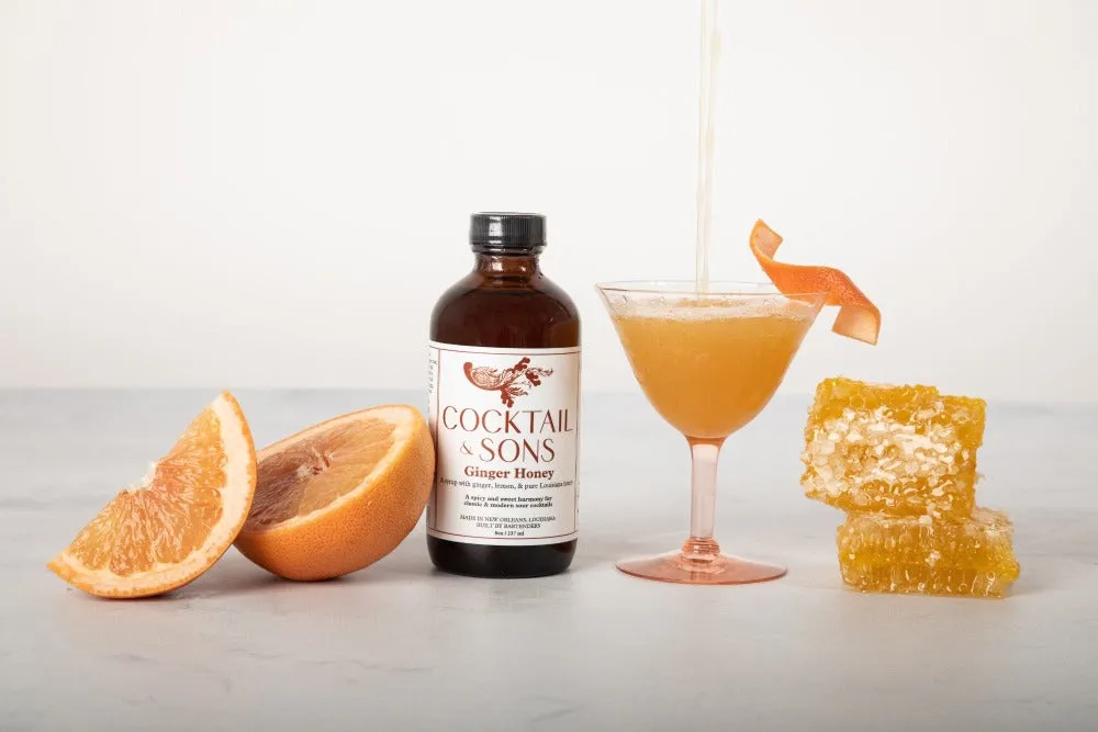 Ginger Honey Cocktail Syrup | Cocktail & Sons (8oz)