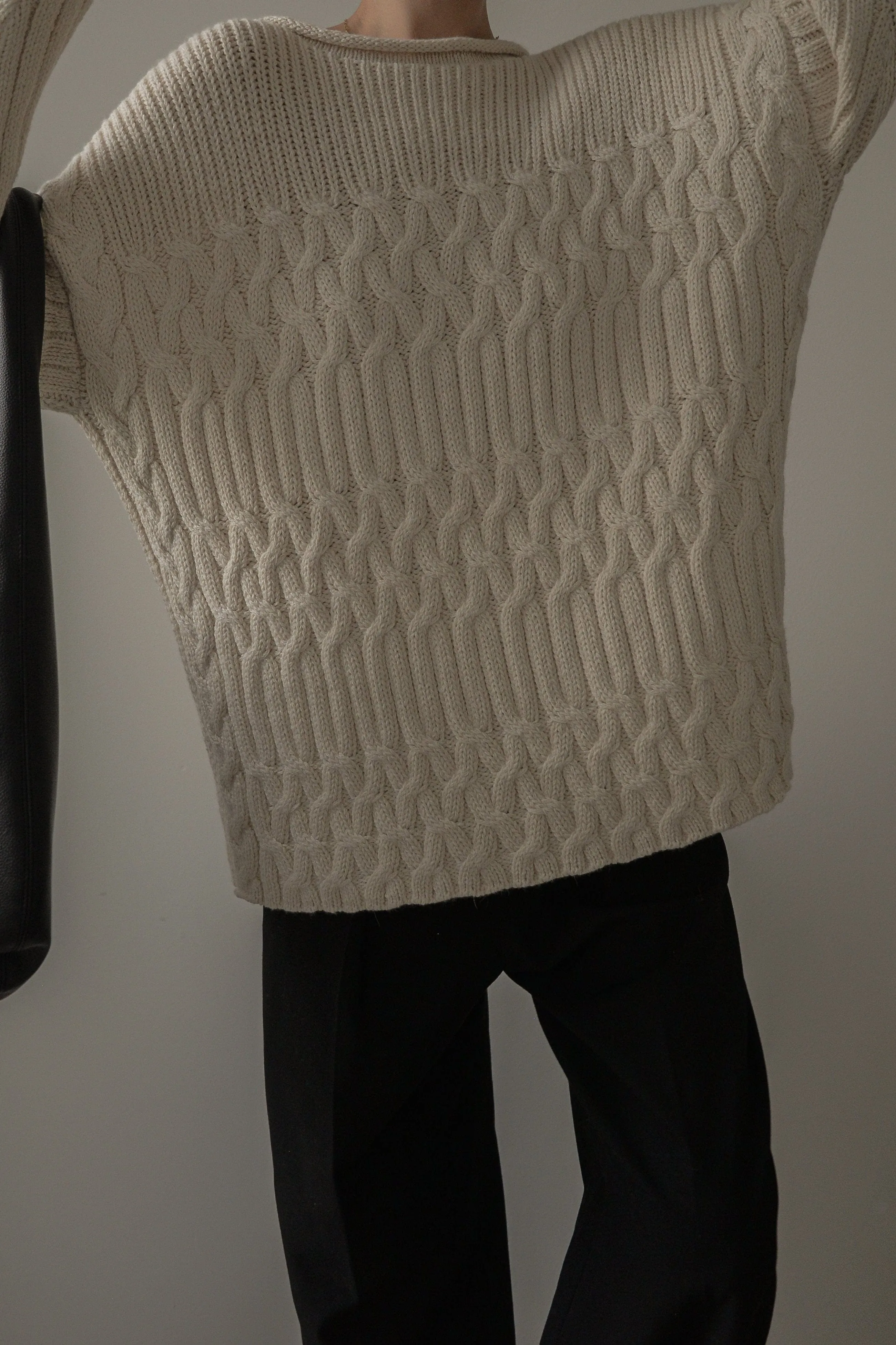 Heritage Fisherman Sweater - Ivory