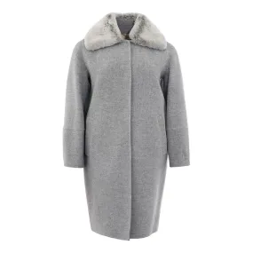 Herno Elegant Gray Wool Jacket for Timeless Style