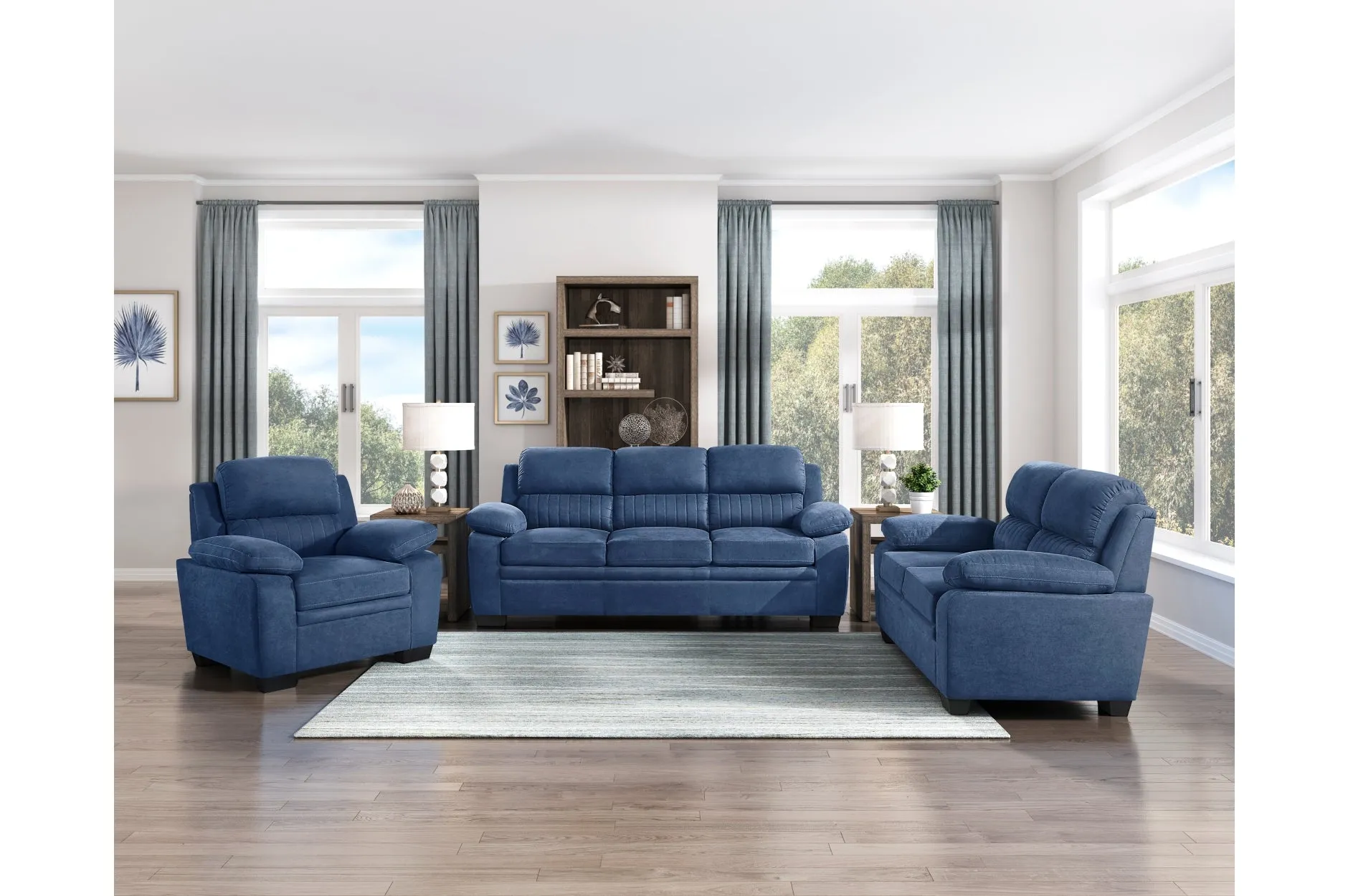 Holleman Blue Collection Love Seat