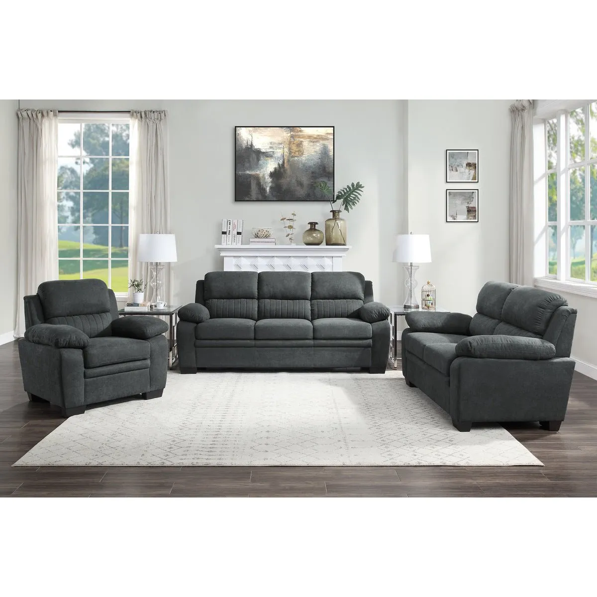 Holleman Grey Collection Love Seat