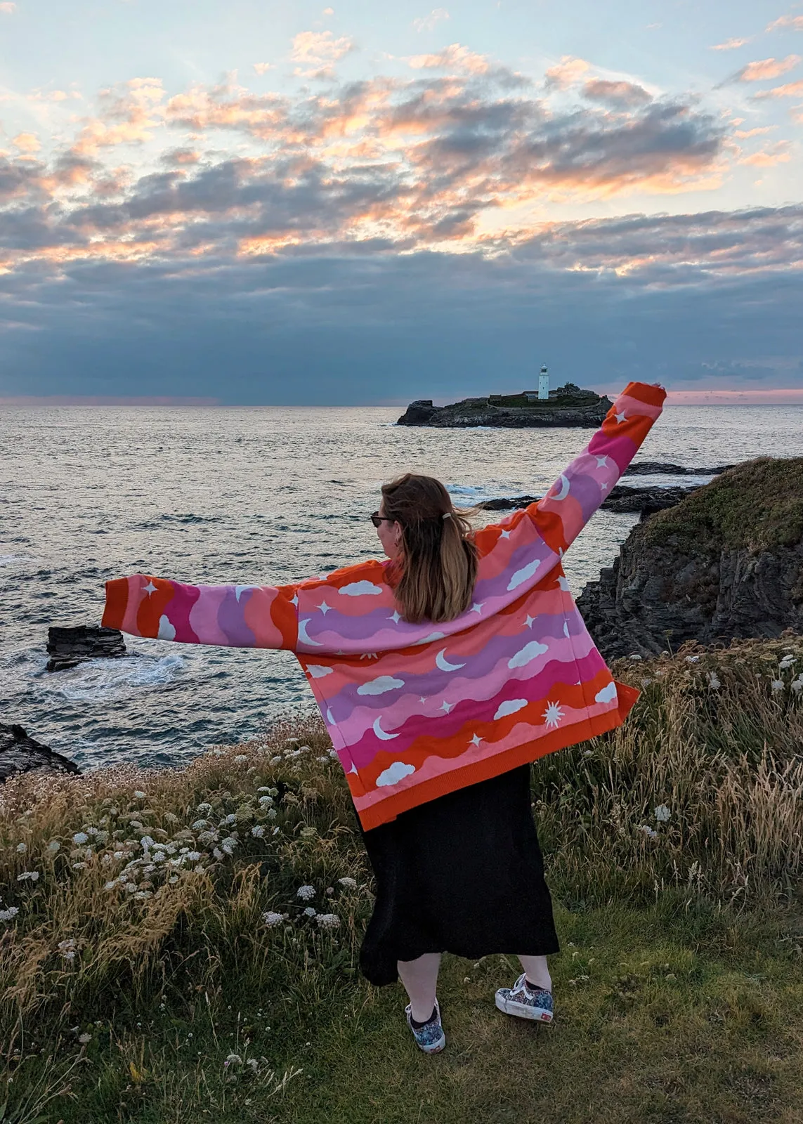 Home of Rainbows - Sunset Knit Cardigan