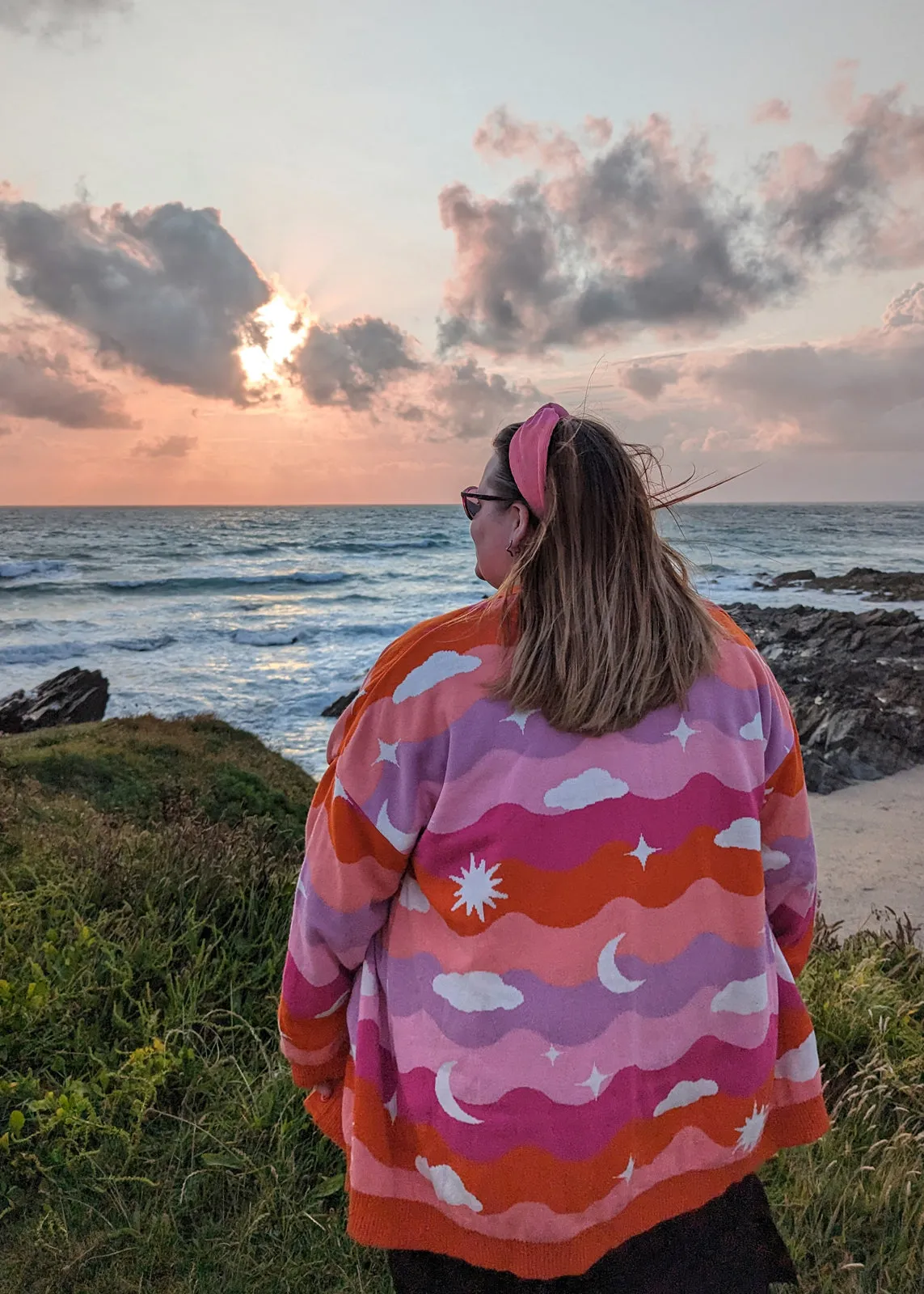 Home of Rainbows - Sunset Knit Cardigan