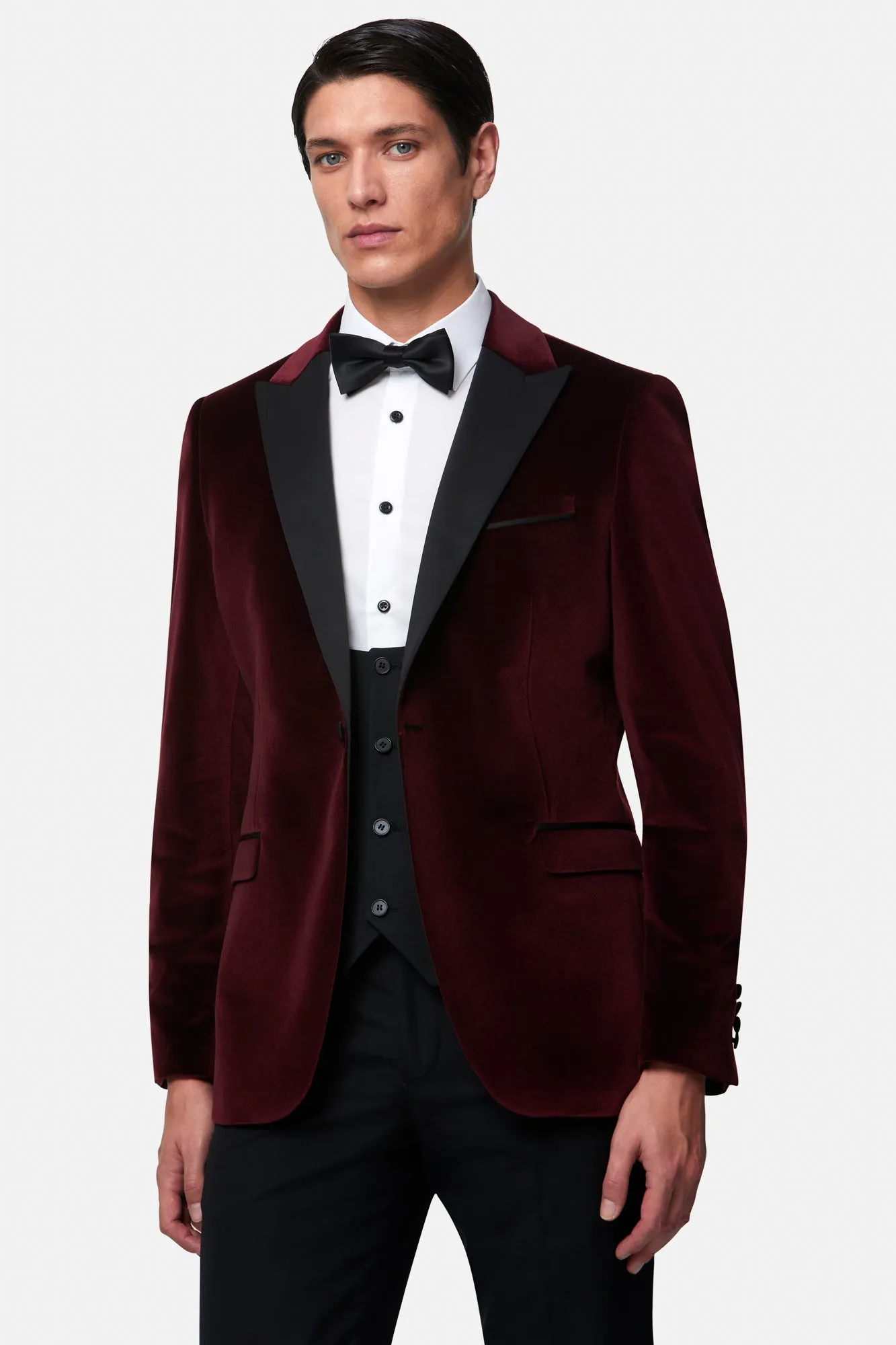 Jasper Bordo Velvet Jacket